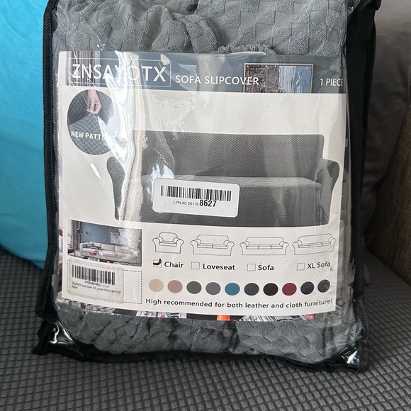 Couch cover light grey for Chair - Picture 3 of 4